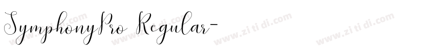 SymphonyPro Regular字体转换